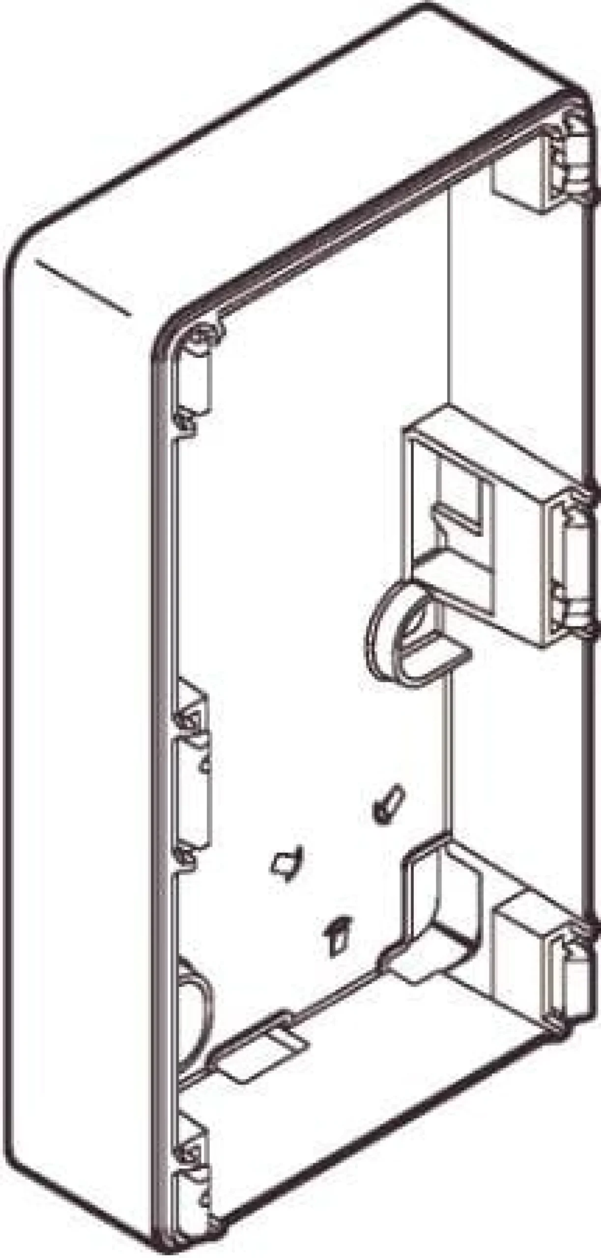 LK OPUS® 66, Underlag, 23 mm højt, 2 modul – Lauritz Knudsen