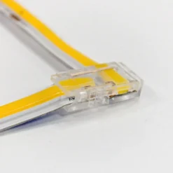 L-mellemled til enkeltfarvet LED strips, 10mm bred, 12V-24V DC, COB