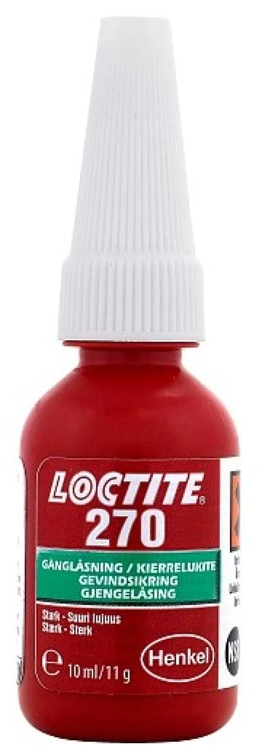 LOCTITE gevindsikring 270, høj styrke, grøn, 10 ml