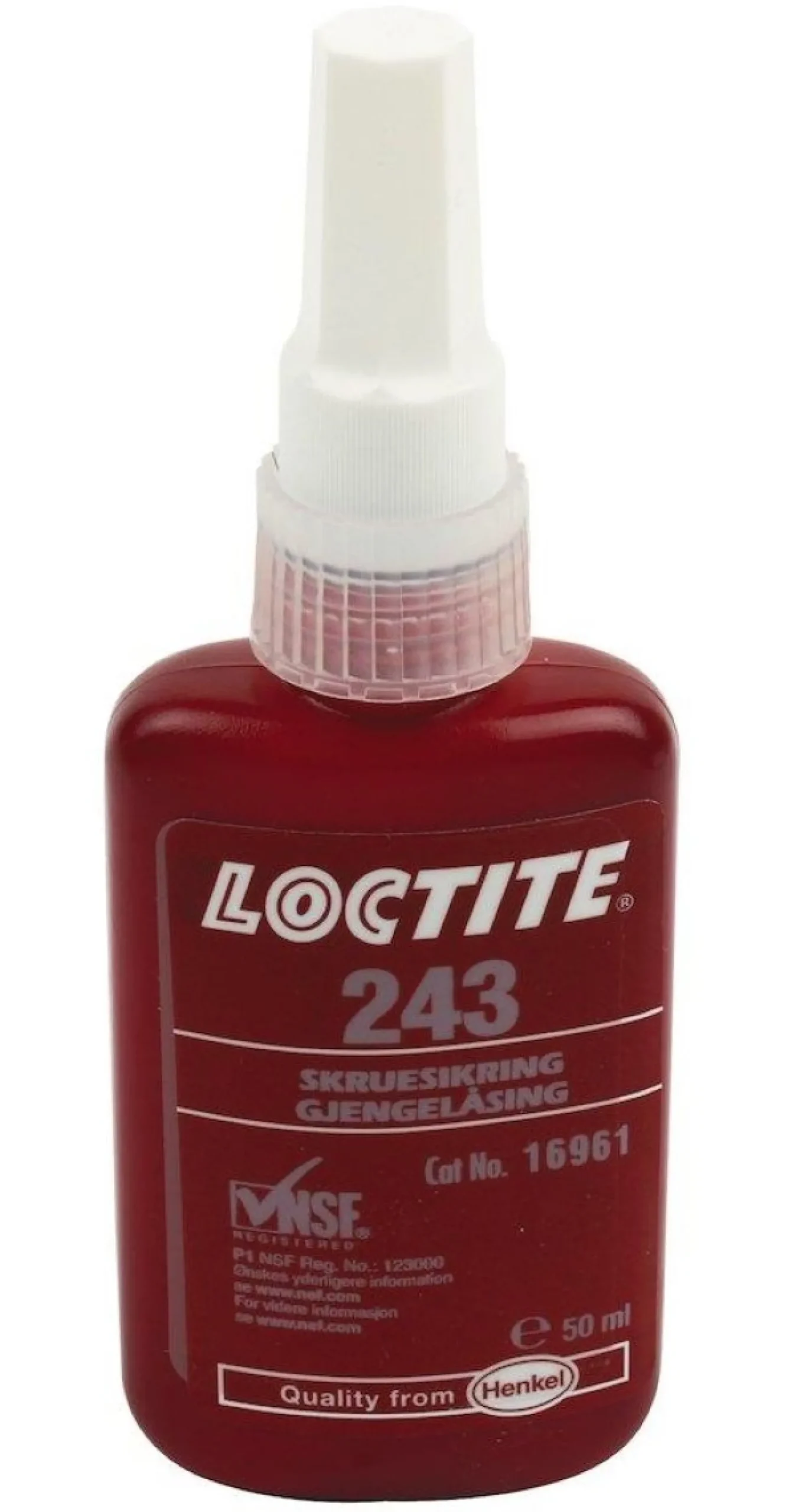 Loctite 243 gevindsikring, middel styrke, 50 ml