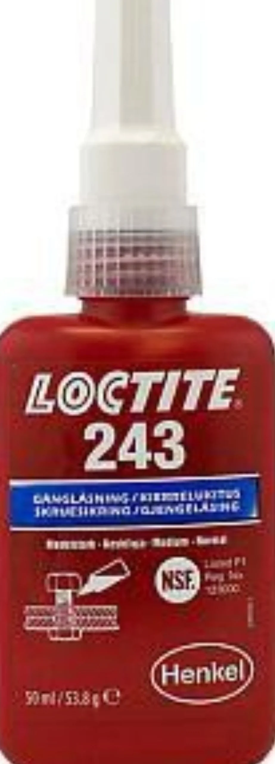Loctite 243 gevindsikring, middel styrke, 50 ml