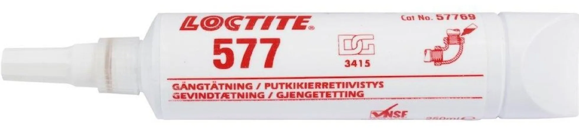 Loctite 577 gevindtætning, middel, 250 ml