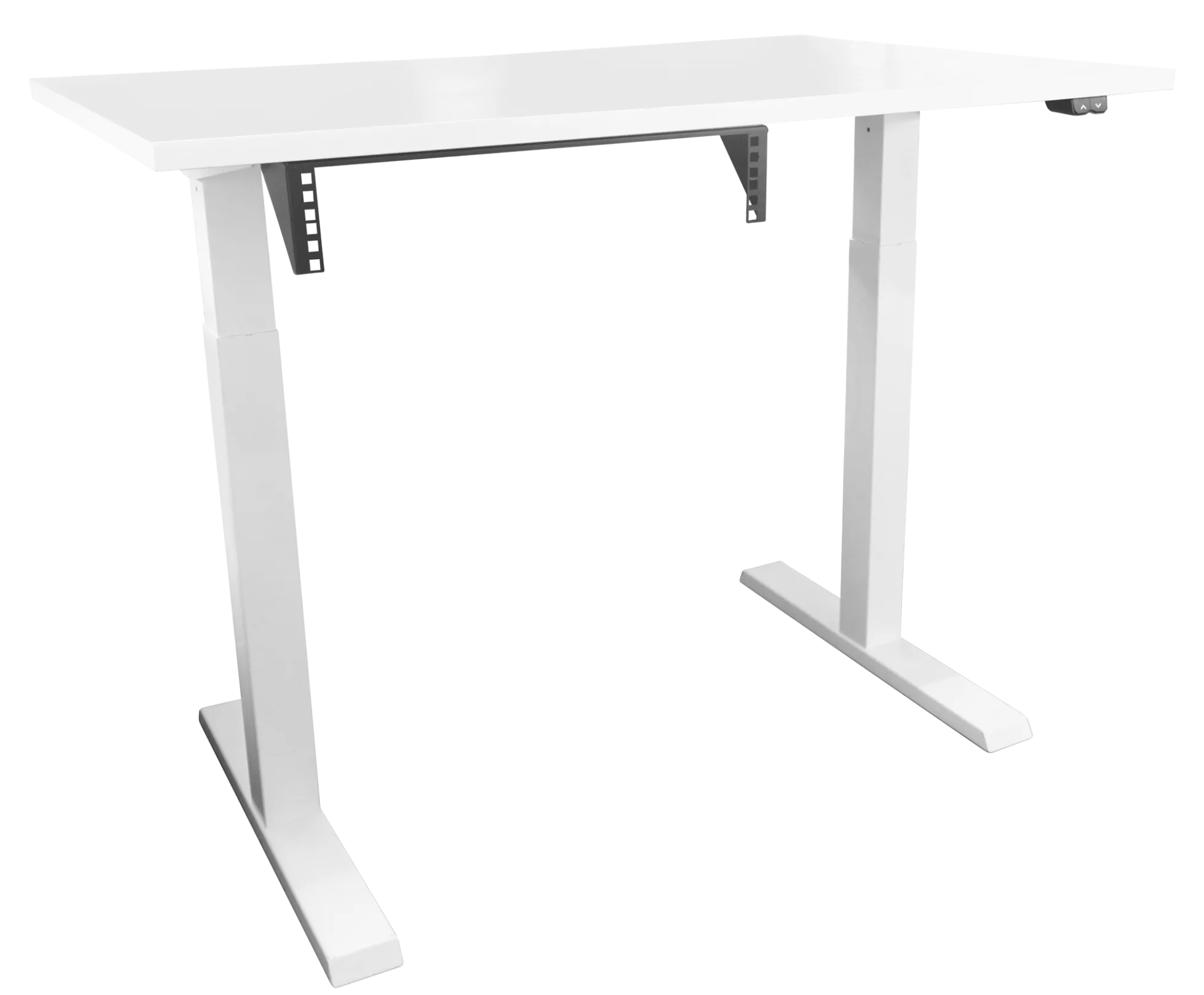 19" lodret vægbeslag, 3U, max 60 kg, sort, stålkonstruktion