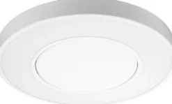 Loftarmatur Circulus Maxi med nødlys, LED, 3000/4000K, hvid/sort - SG Armaturen