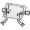 Loft armatur Con, 4x6W LED, 2700K, børstet stål