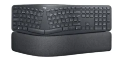Logitech Ergo K860 til erhverv, ergonomisk trådløst tastatur, nordisk layout, grafit