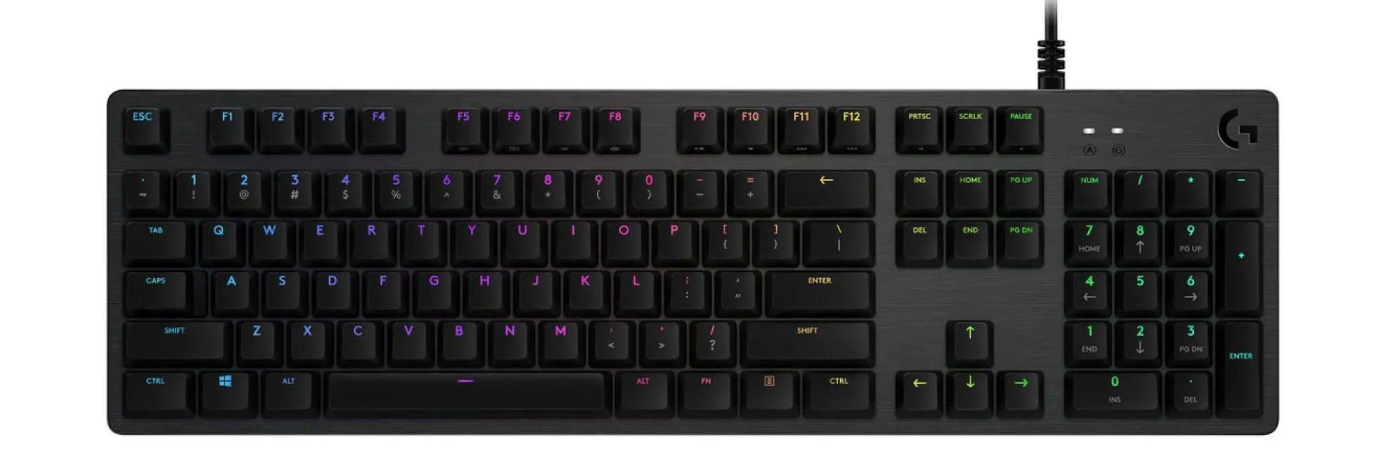 Logitech G512 Carbon, mekanisk gaming tastatur, GX Brown, UK layout