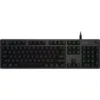 Logitech G512 Carbon mekanisk gamingtastatur, GX Brown switches, RGB, nordisk layout