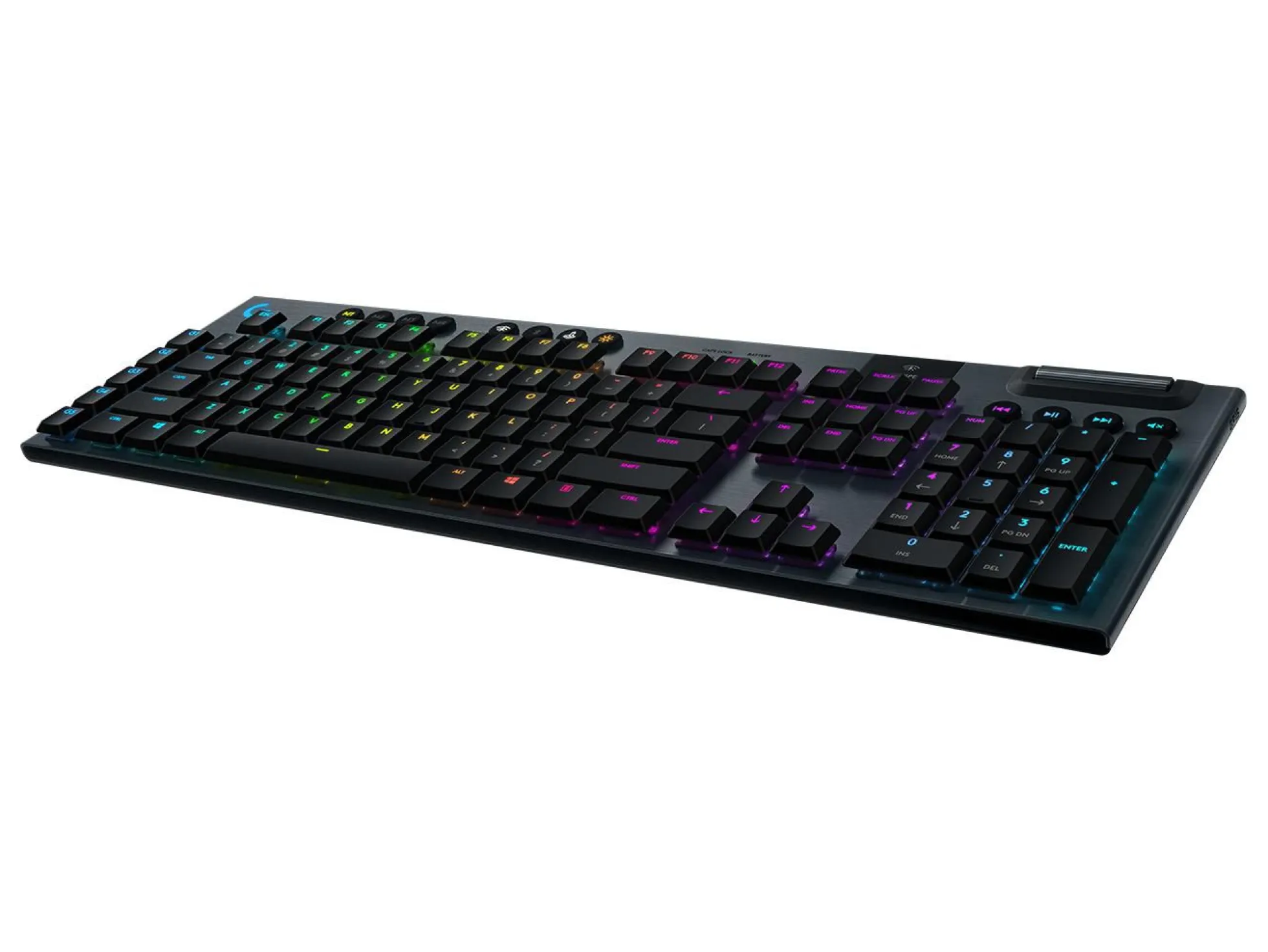 Logitech G915 Lightspeed, trådløst RGB mekanisk gaming tastatur, carbon