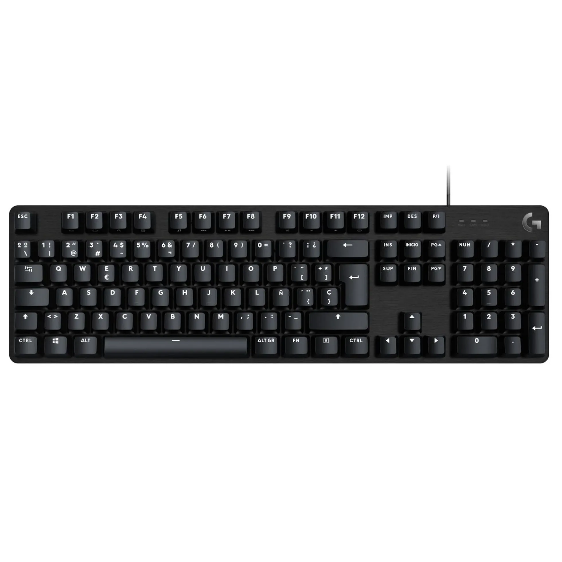 Logitech G413 SE, mekanisk gaming tastatur, spansk layout, sort