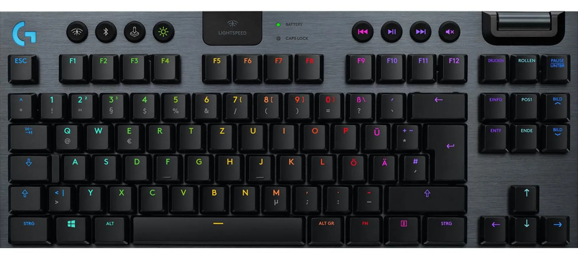 Logitech G915 TKL Lightspeed, trådløst RGB gaming tastatur