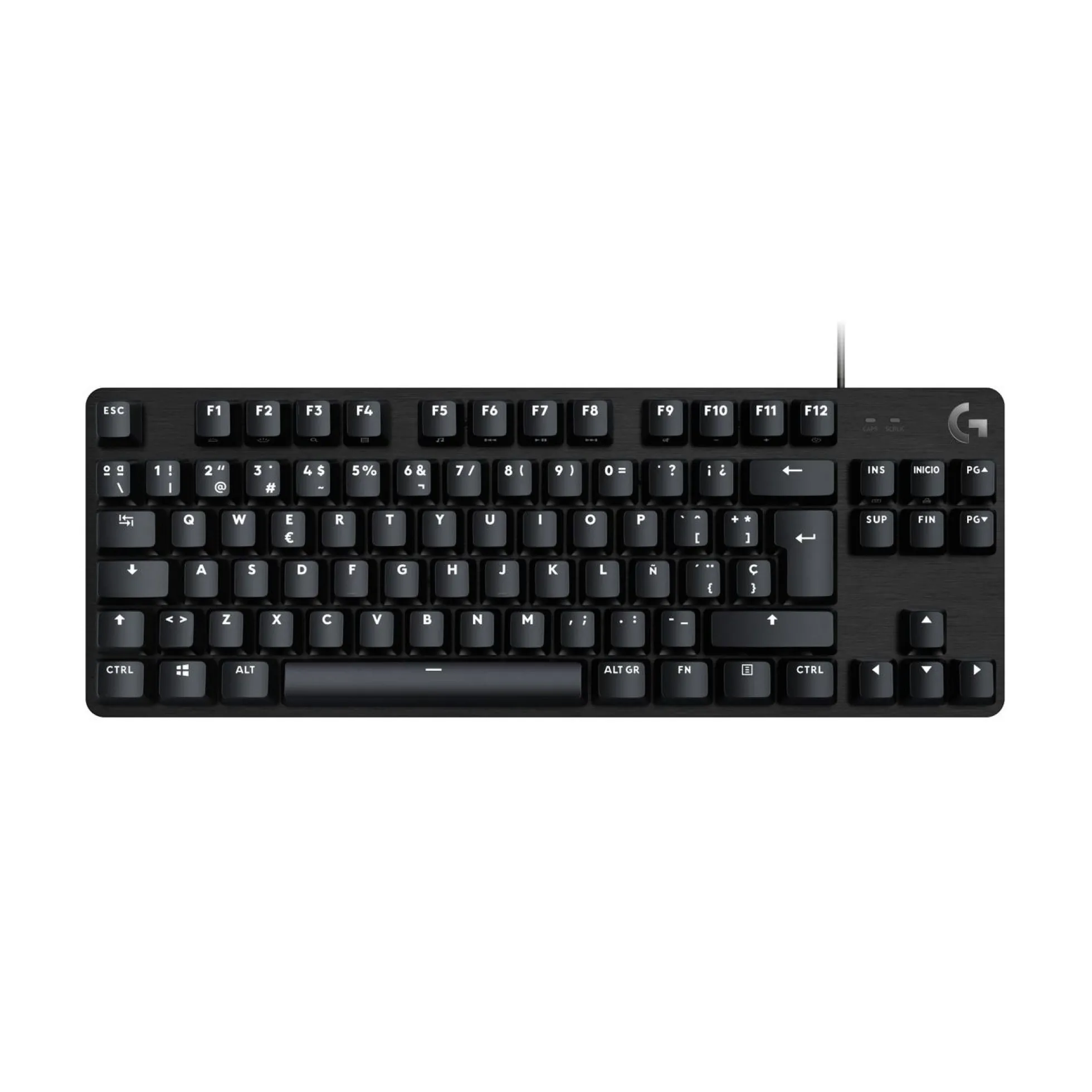 Logitech G413 TKL SE, mekanisk gaming tastatur, spansk layout, sort