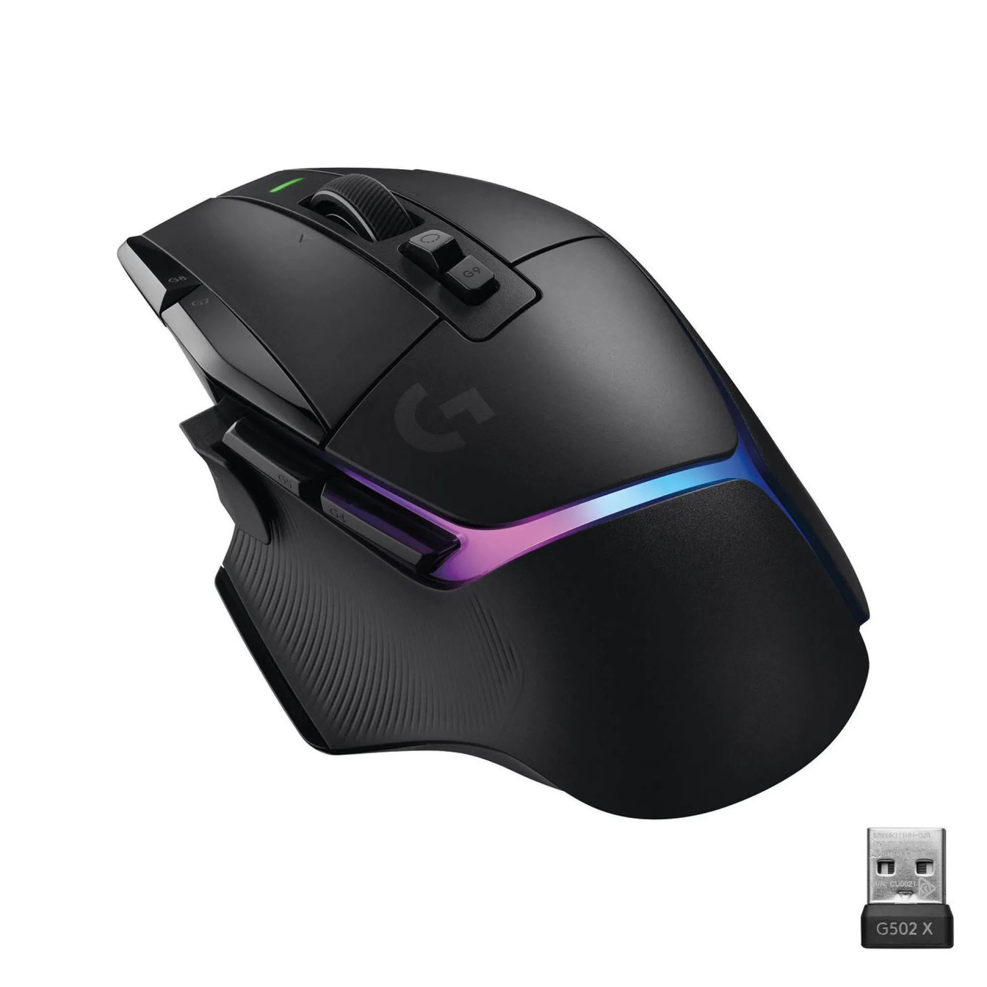 Logitech G502 X Plus, trådløs RGB gaming mus, 25.600 DPI