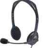 Logitech H111, kablet stereo headset, grå