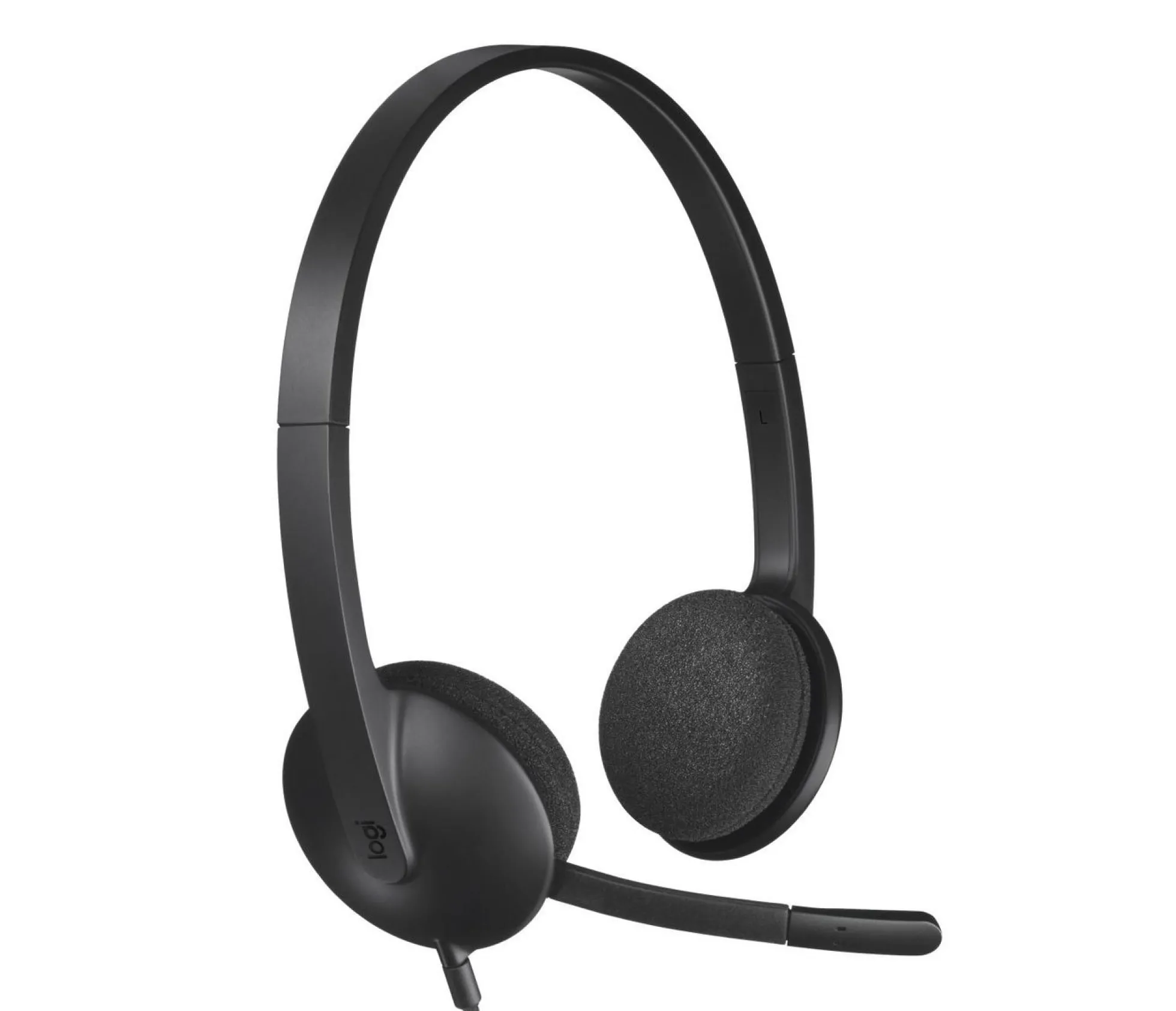 Logitech H340, kablet USB computer-headset, sort