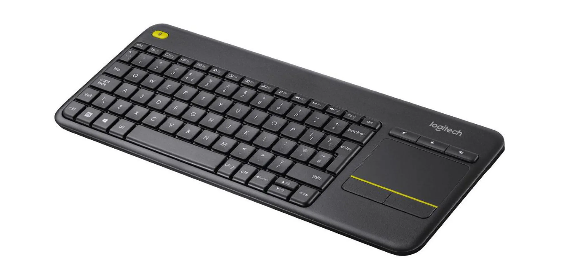 Logitech K400 Plus Trådløst Tastatur med Touchpad til TV og HTPC