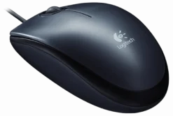 Logitech M90, kablet optisk mus, USB, 1000 DPI, sort