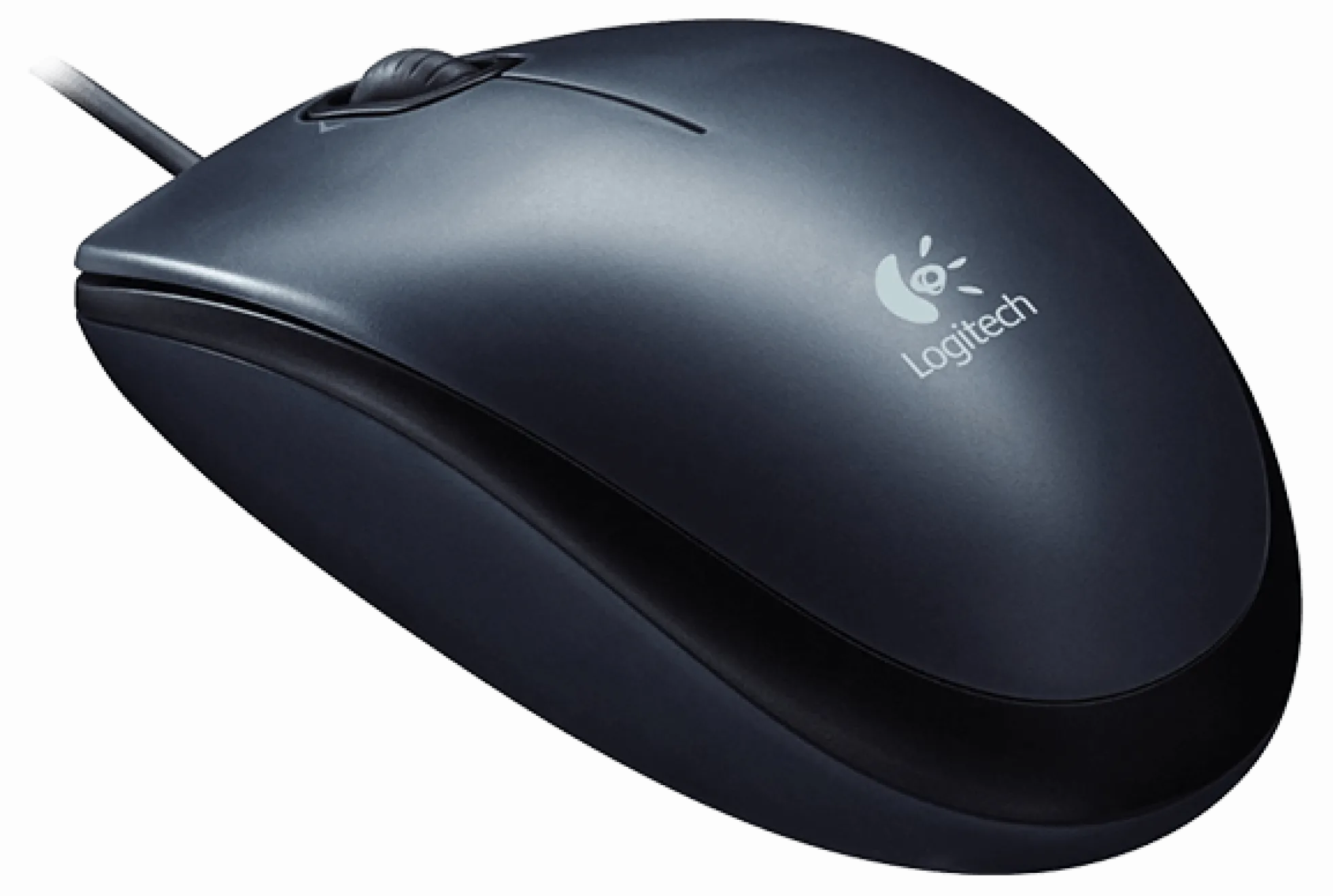 Logitech M90, kablet optisk mus, USB, 1000 DPI, sort