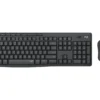 Logitech MK295 Silent Wireless Combo, trådløst tastatur og mus sæt, nordisk layout, sort