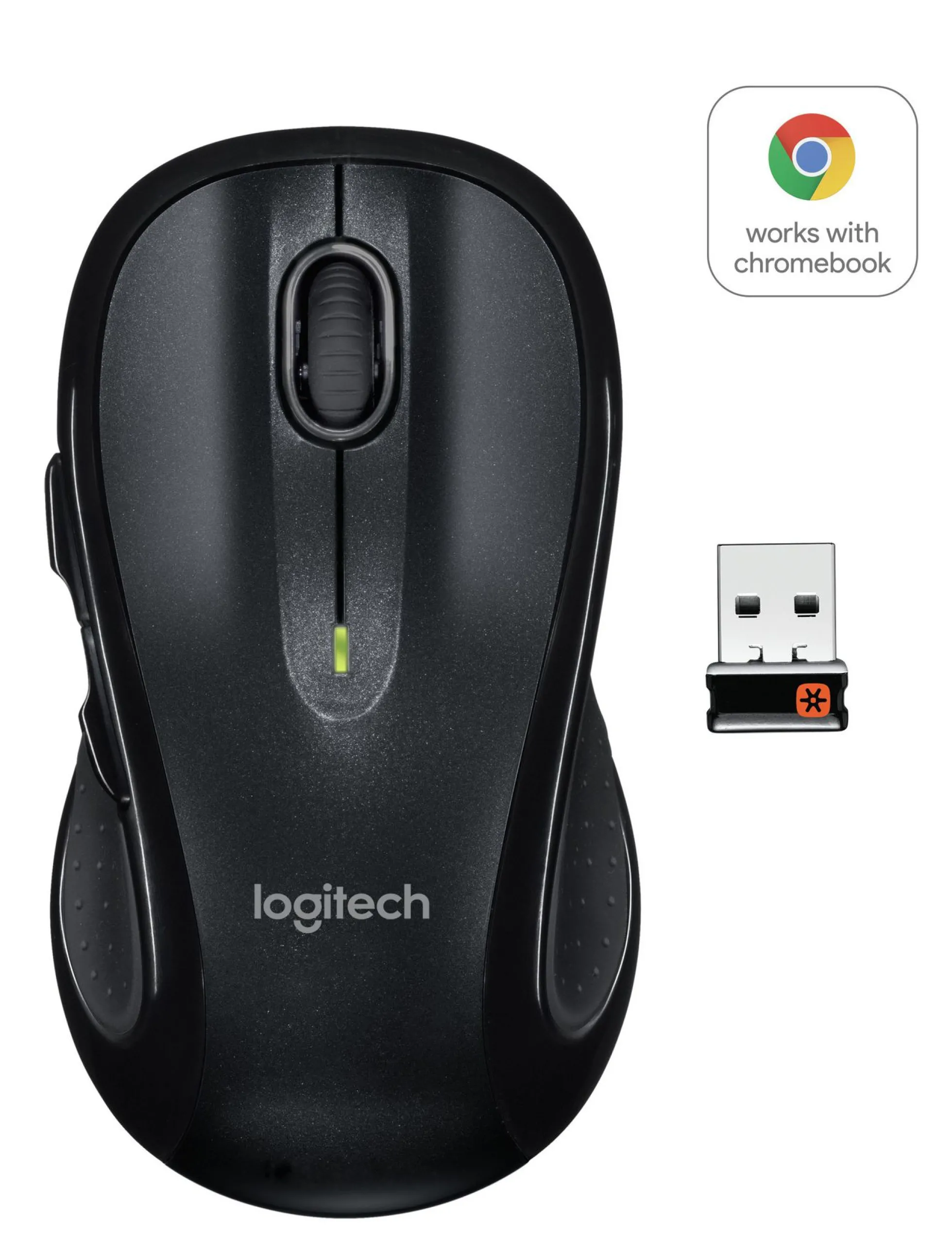 Logitech M510, trådløs mus, sort