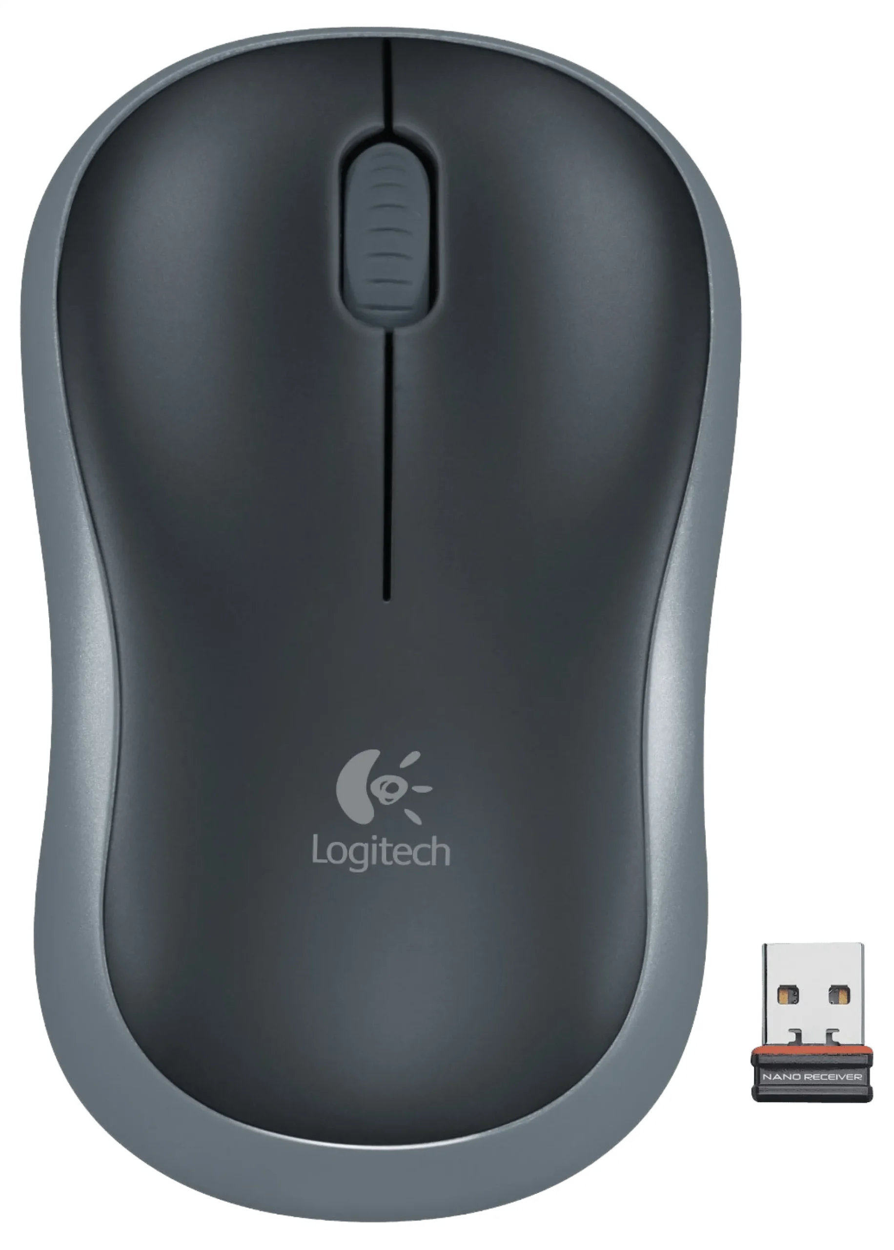 Logitech M185, trådløs mus, Swift Grey