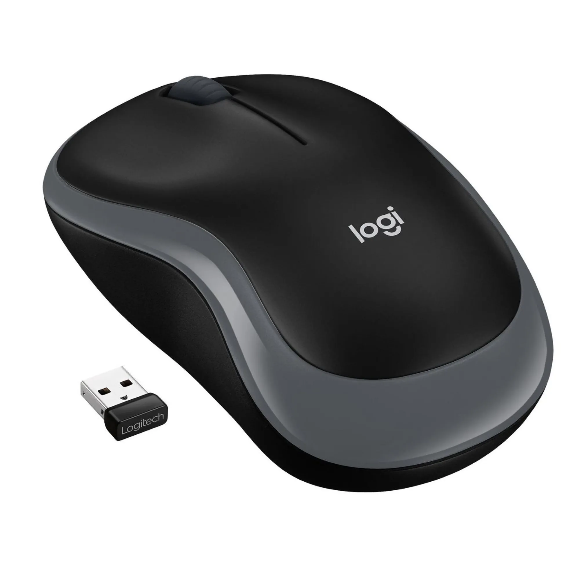 Logitech M185, trådløs mus, Swift Grey
