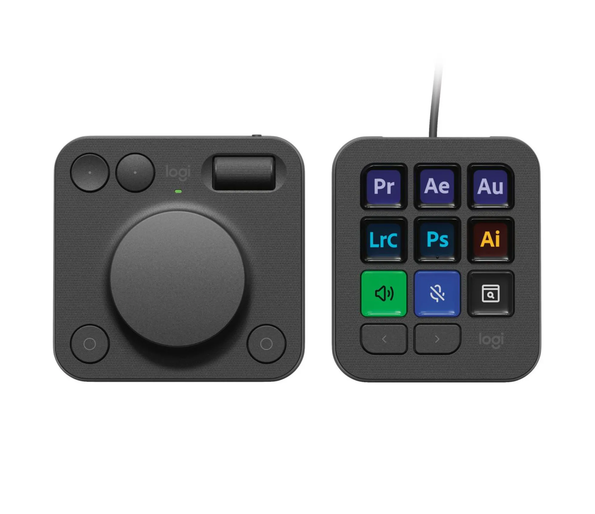 Logitech MX Creative Console, dialpad og keypad