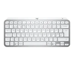 Logitech MX Keys Mini, trådløst belyst tastatur, nordisk layout, pale grey