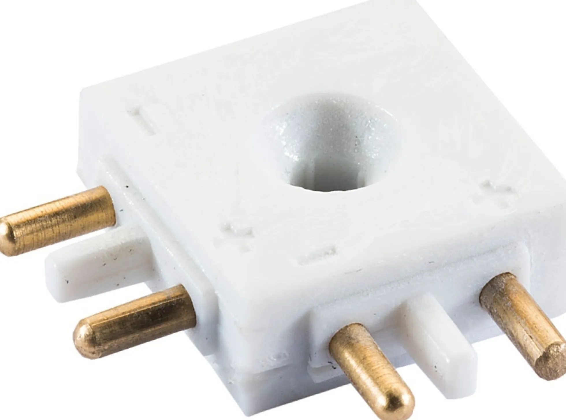 L-samlestykke til SlimLine, hvid/sort - SG Armaturen
