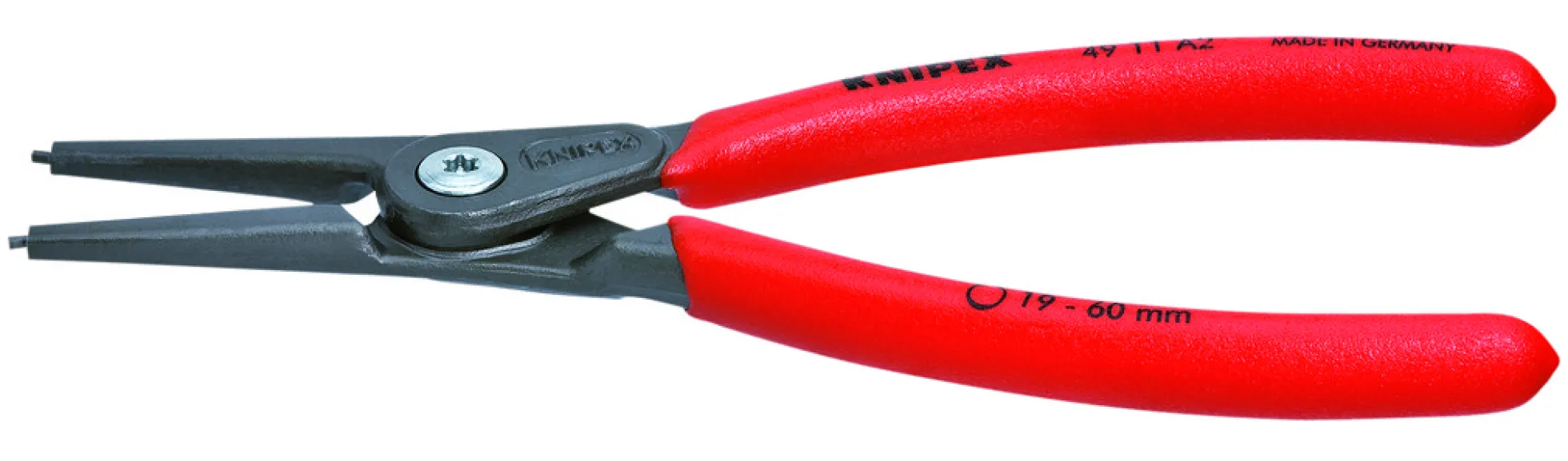 låseringstang, 4911 A2, 19-60 mm, udvendig lige
