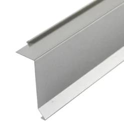 Løskant, 1 meter, blank aluminium