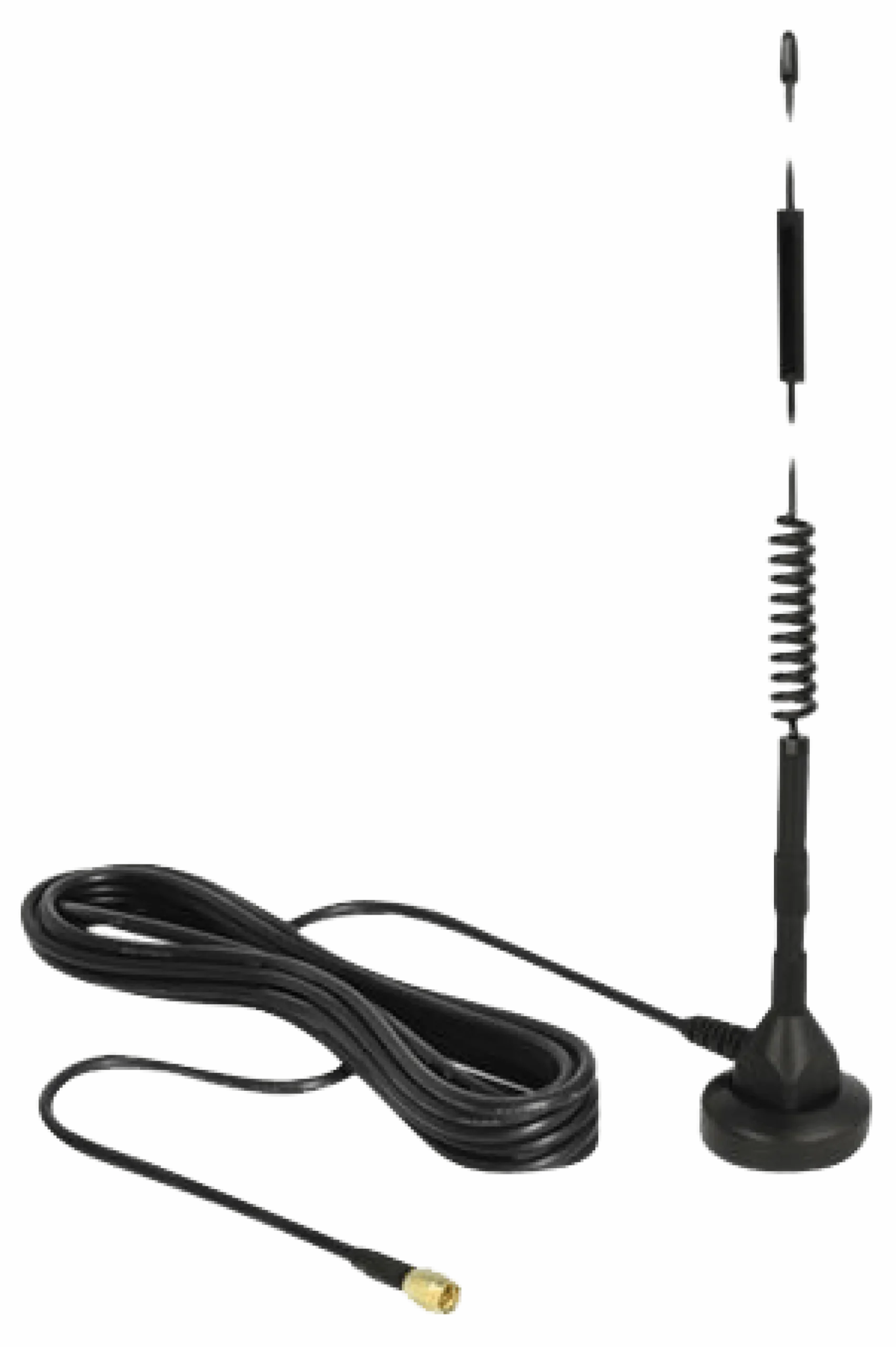 LTE-antenne, SMA-stik, 5 dBi, 33.7 centimeter, fast magnetfod