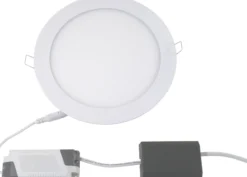 Lucette indbygningspanel, LED, 18W, 4000K, 1650 lumen, Ø225, mat hvid - Nordtronic