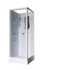 Luxor brusekabine front, 90 cm med sliding door, hvid