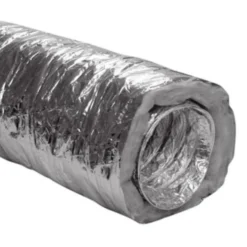 Lyddæmpende flexslange Ø125 mm, 50 mm isolering, 10 meter, med dampspærre