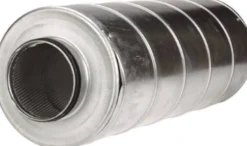 Lyddæmper m. 50 mm isolering og nipler