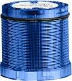 Lystårn, blå, 24 V AC/DC, diameter 70 mm, kontinuerligt lys, integreret LED