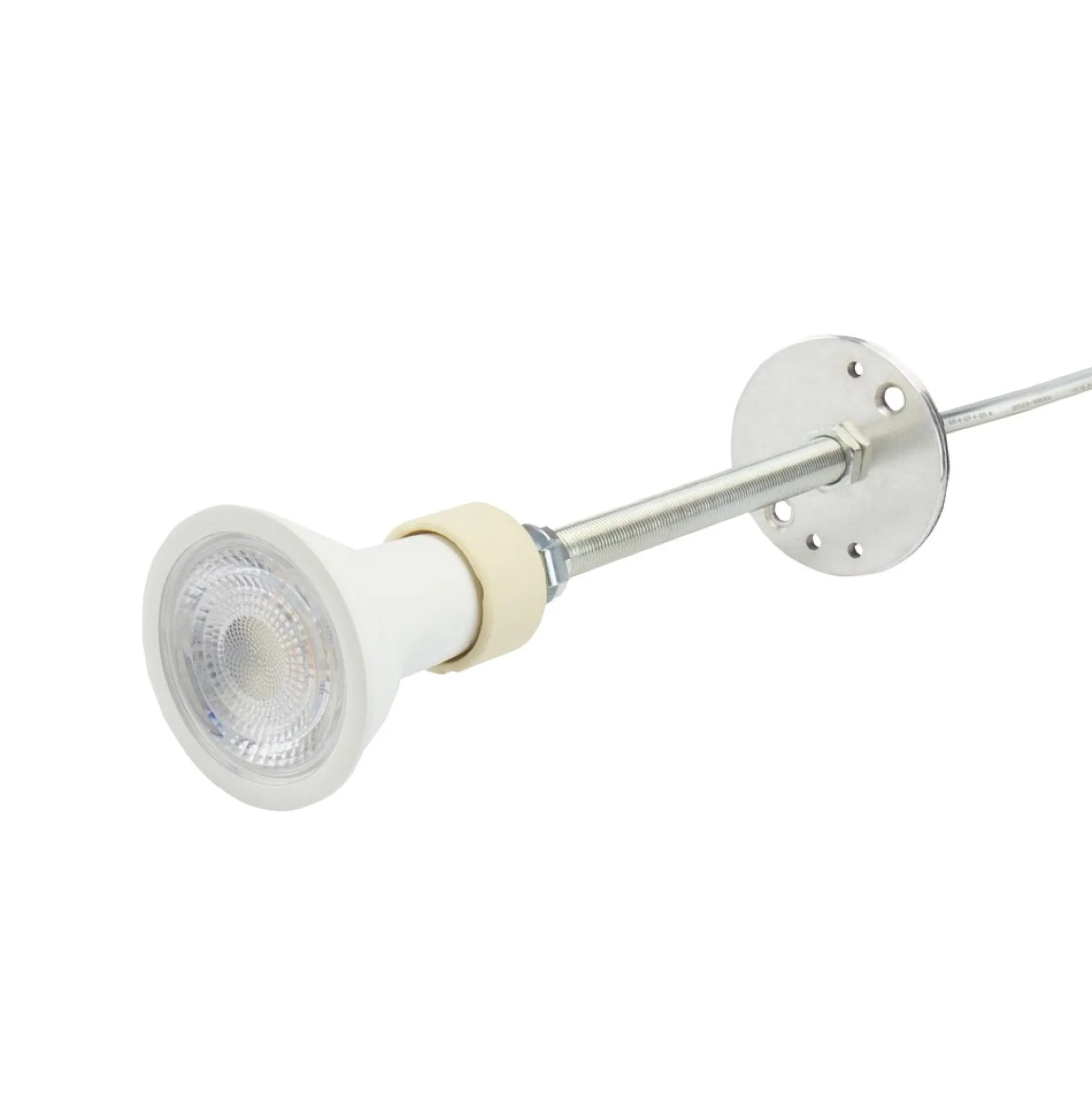 Madara GU10 pendel med ring, 1 meter ledning, Ø55x200mm, IP20, uden lyskilde