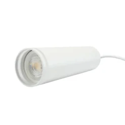 Madara GU10 pendel med ring, 1 meter ledning, Ø55x200mm, IP20, uden lyskilde