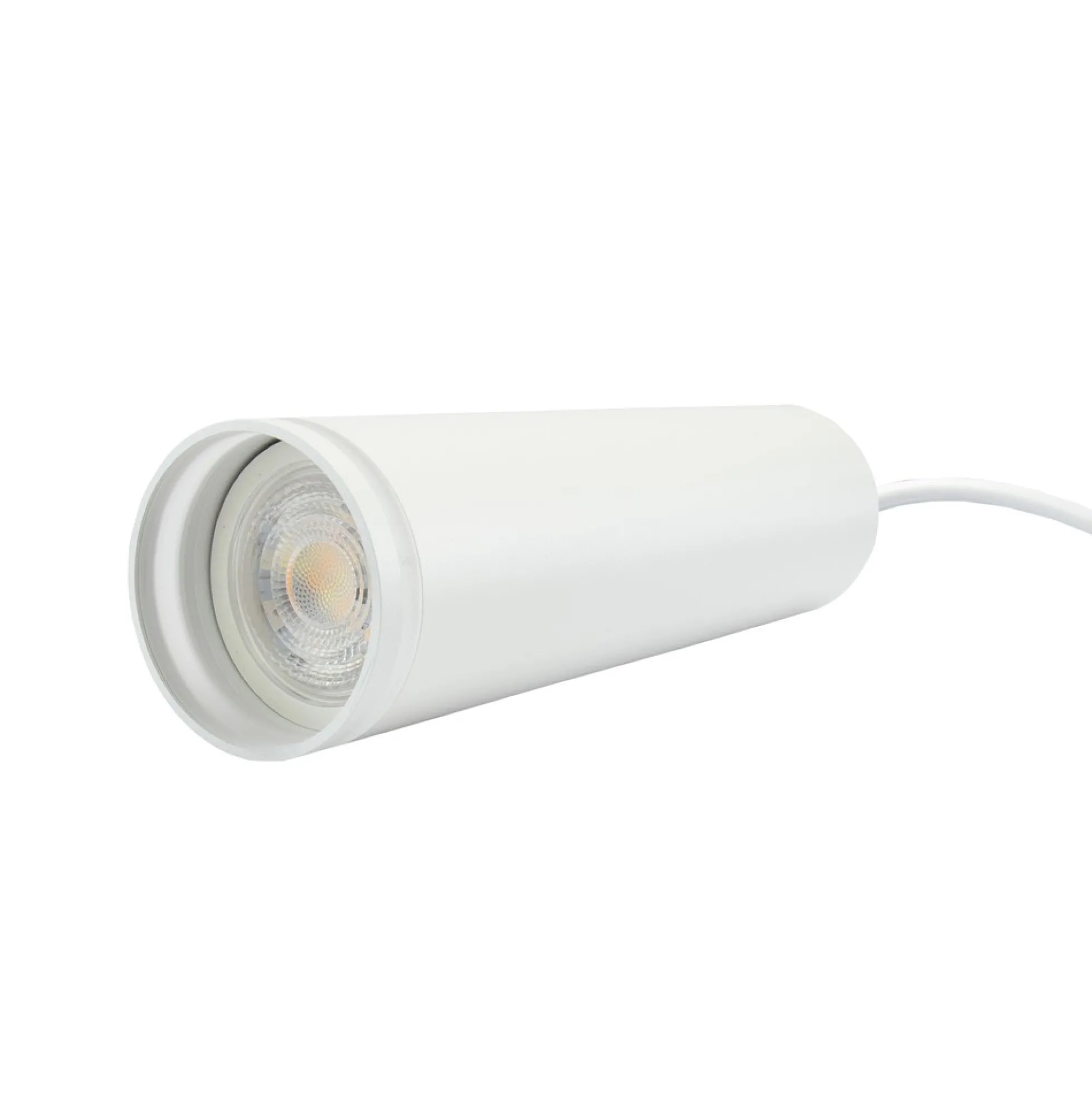 Madara GU10 pendel med ring, 1 meter ledning, Ø55x200mm, IP20, uden lyskilde