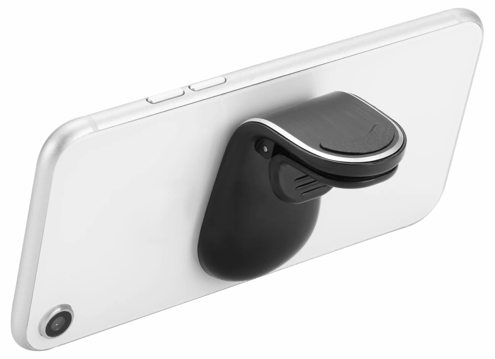Magnetisk bilholder, vinklet luftventilmontering, sort