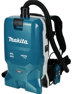 Makita Rygstøvsuger 40V, 180 mbar, 6L, HEPA