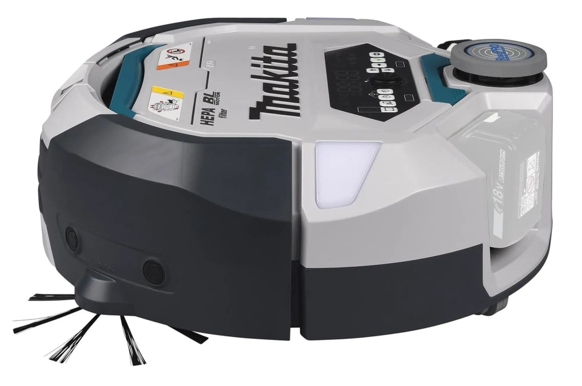 Makita 2x18V Robotstøvsuger DRC300Z solo, Lidar teknologi, 3,0 l støvbeholder