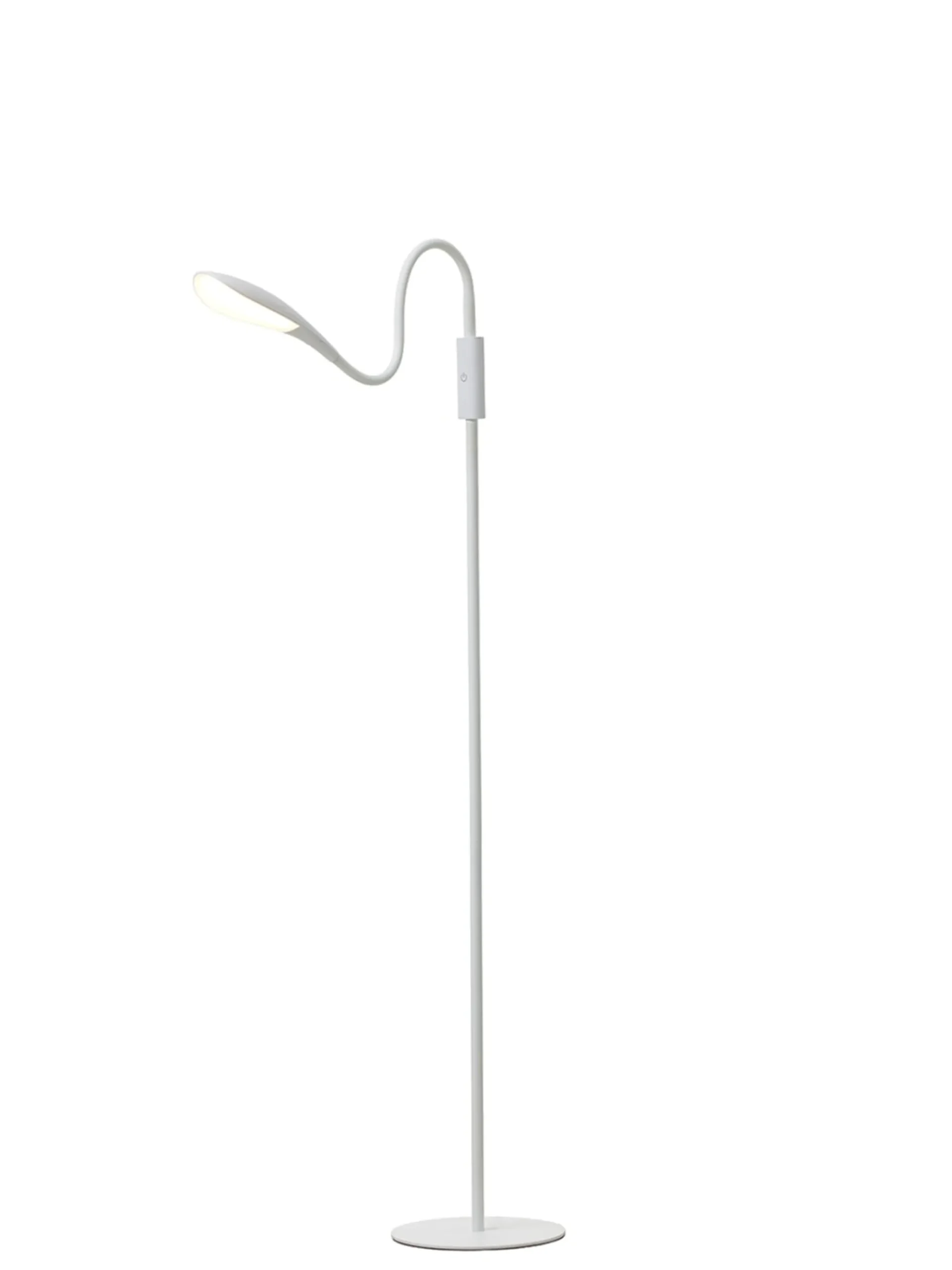 Mamba Gulvlampe, 5,5W med dæmp, H140cm, hvid