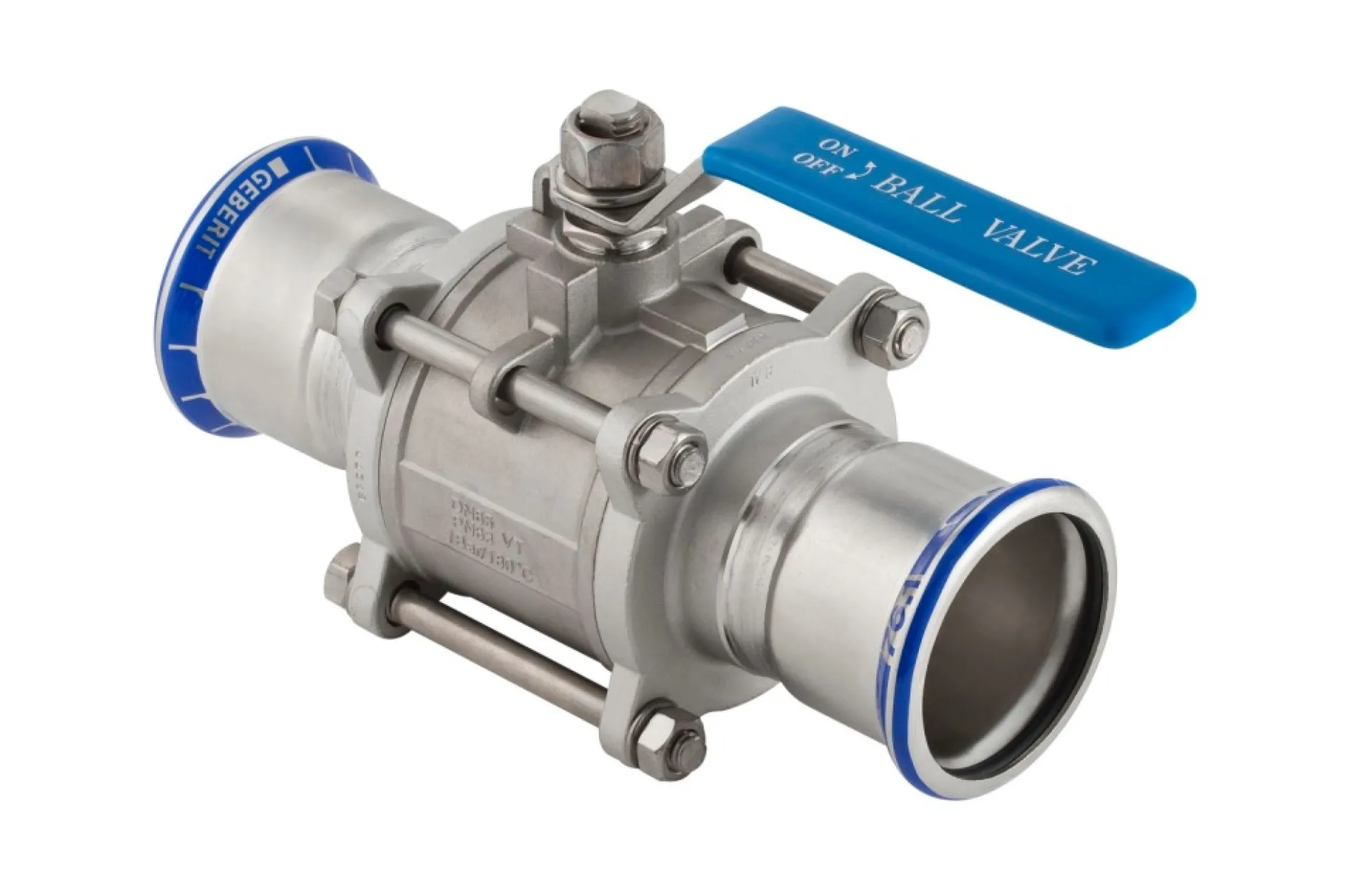 Mapress RF kugleventil m/flange - Geberit