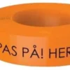 Markeringsbånd, Orange, 25 mm x 250 m, Pas på! Herunder lysleder