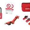 Masterlock Elektrikerkit med Taske, S32KARED Hængelås, S2394 Lock-Out, 491B Lock-Out, S4268LEN Skilte, 428 Lock-Out Hasp
