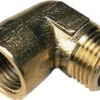 Messing vinkel 90° m. mf/np, ¾" x ¾"