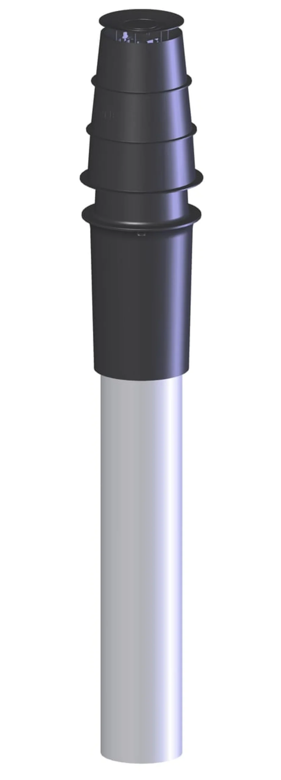 Metalbestos ConneXt aftrækstop 60/100 x 1151 mm sort