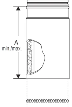 MetalbestoS Multi50, rustfri stålskorstens-længde (teleskopisk) – MetalbestoS